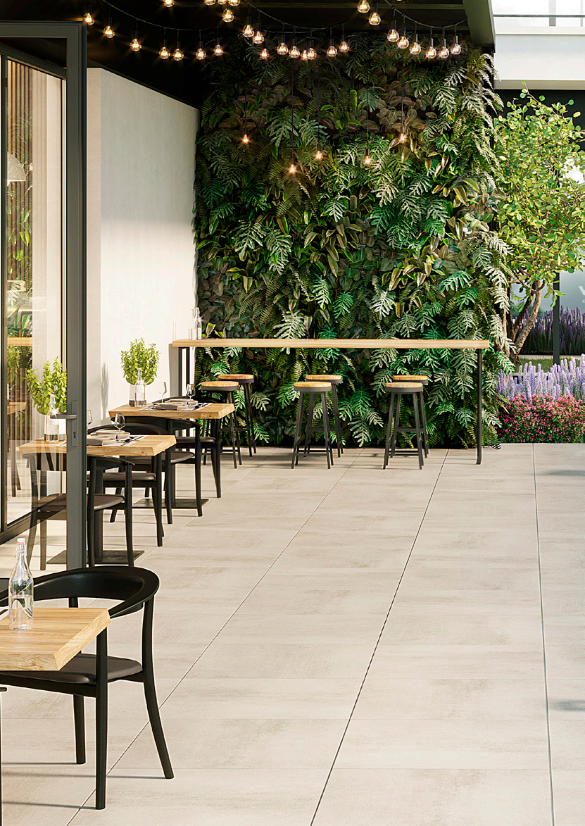 Placi ceramice de exterior Meissen SOLID - Grava
