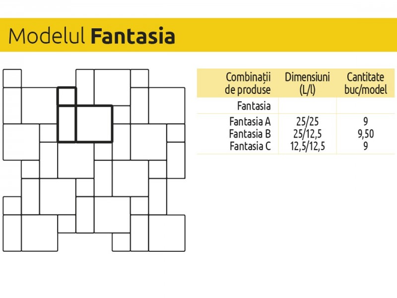 Pavele si dale premium Fantasia