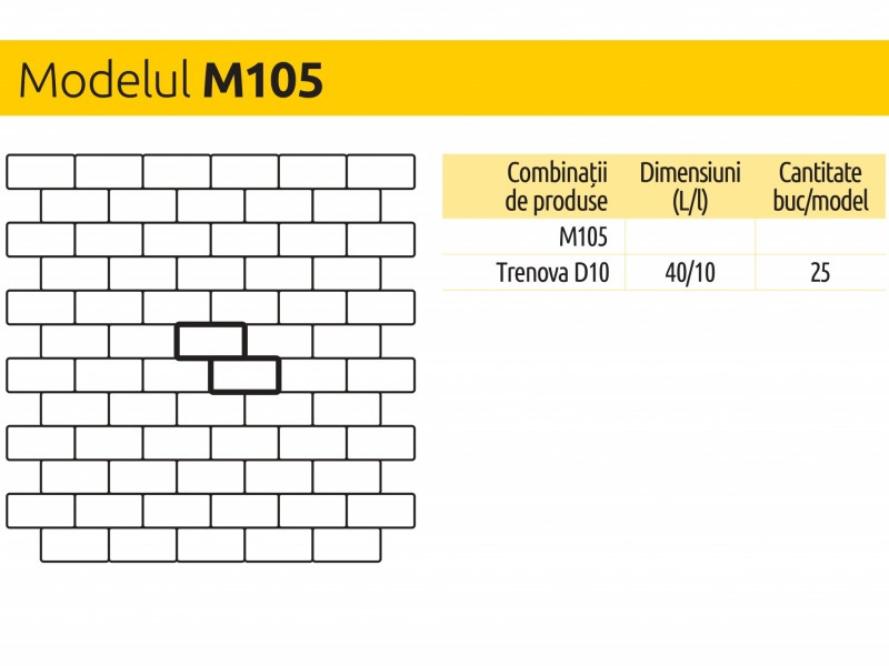 Pavele si dale premium Trenova D10 - Amenajare model m105