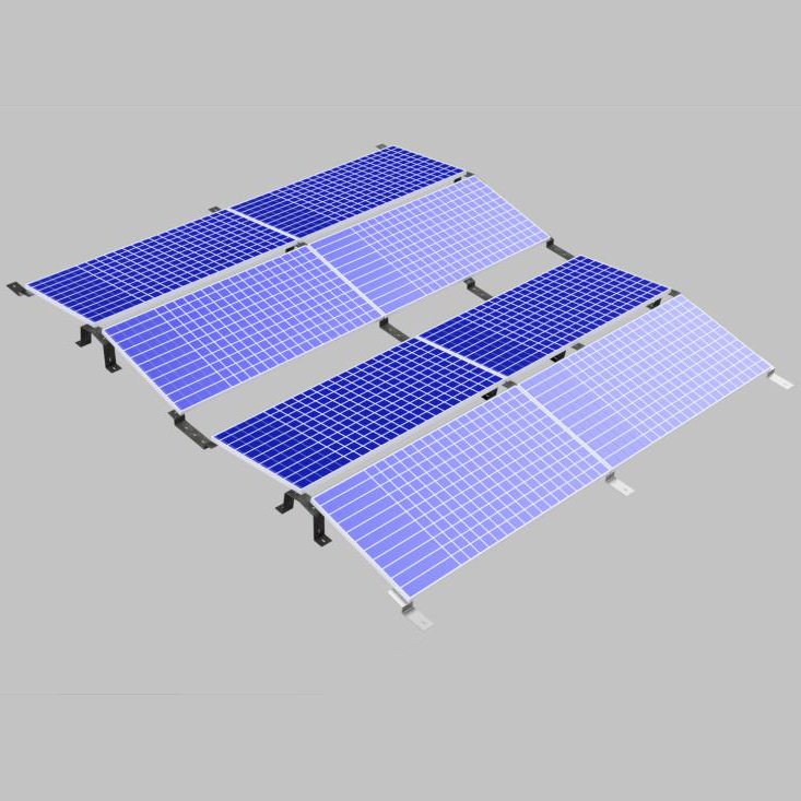 Sistem de montaj pentru panouri fotovoltaice pe acoperisuri plate Easyflat-Est-Vest