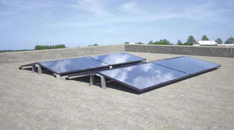 Sistem de montaj pentru panouri fotovoltaice pe acoperisuri plate Easyflat-Est-Vest