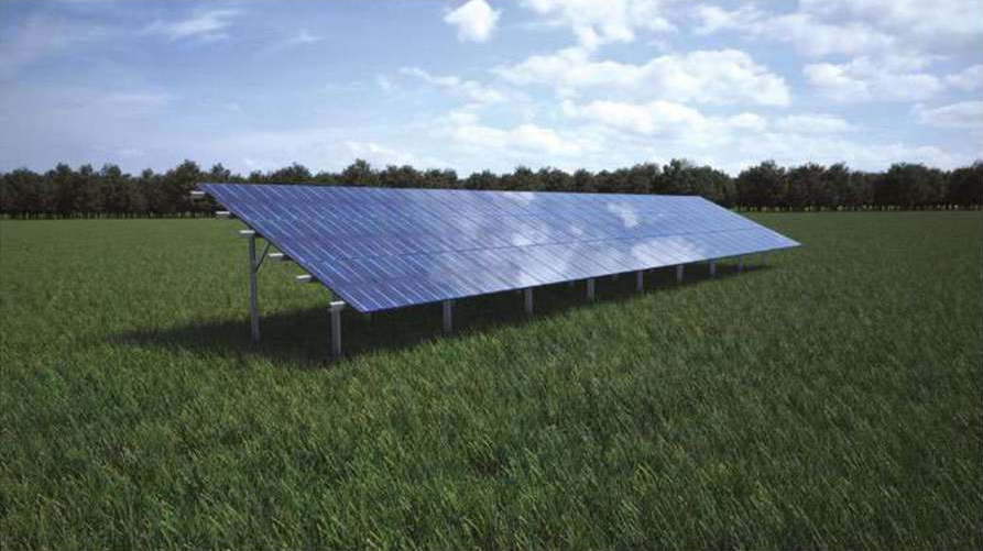 Sistem de montaj pentru panouri fotovoltaice cu instalare la sol Trio