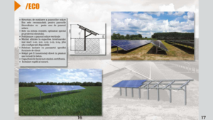 Sistem de montaj pentru panouri fotovoltaice cu instalare la sol Eco - prezentare generala