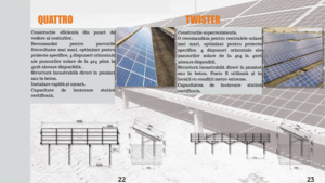 Sistem de montaj pentru panouri fotovoltaice cu instalare la sol Twister - prezentare generala