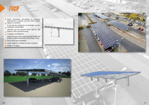 Sistem de montaj pentru panouri fotovoltaice tip parcare Carport ICP - prezentare generala