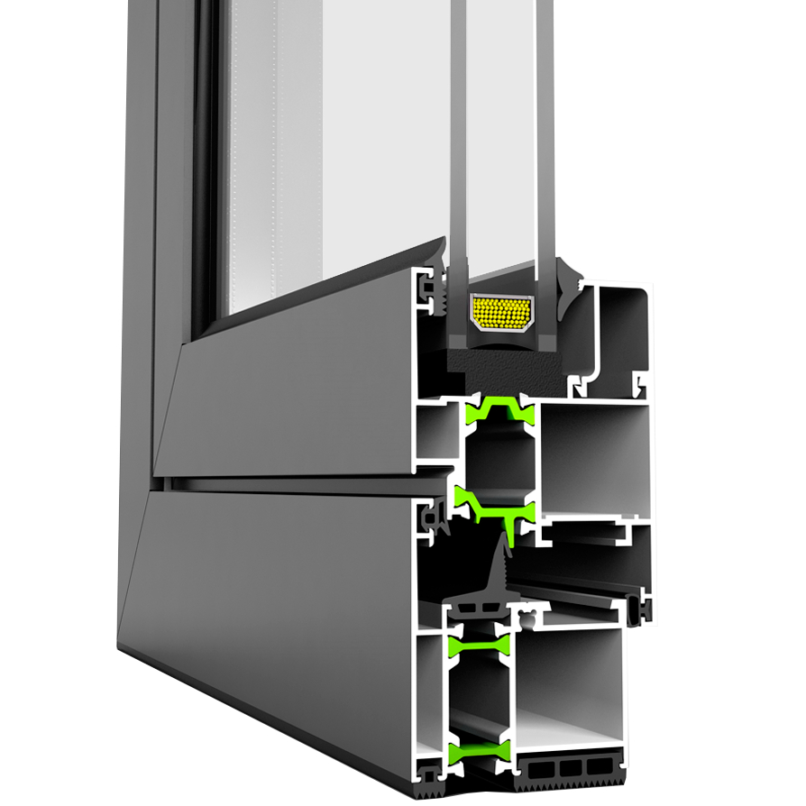 Sistem profile aluminiu cu bariera termica E38