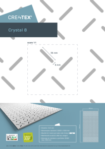 Placi din gips-carton Createx® colectia Helix Crystal 8 - fisa tehnica