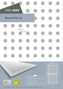 Placi din gips-carton Creason® colectia Matrix Round R12 n2 - fisa tehnica