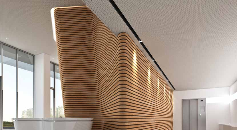 Placi din gips-carton Createx® colectia Helix Tweed 10