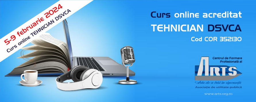 ARTS anunta organizarea cursului online Tehnician pentru sisteme de detectie, supraveghere video, control acces