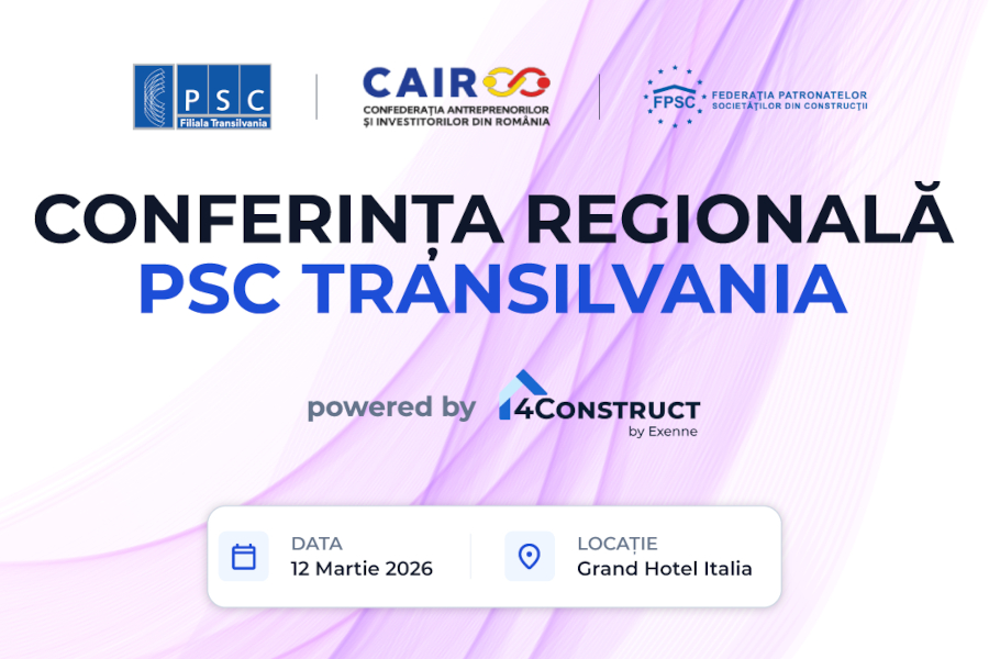 Conferinta PSC Transilvania by 4Construct – Cluj-Napoca, 12 martie 2026