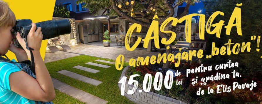 ”Castiga o amenajare ”beton”! 15.000 de lei pentru curtea si gradina ta” de la Elis Pavaje