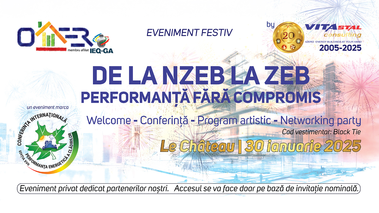 Eveniment festiv de networking OAER, “De la NZEB la ZEB – Performanta fara compromis”