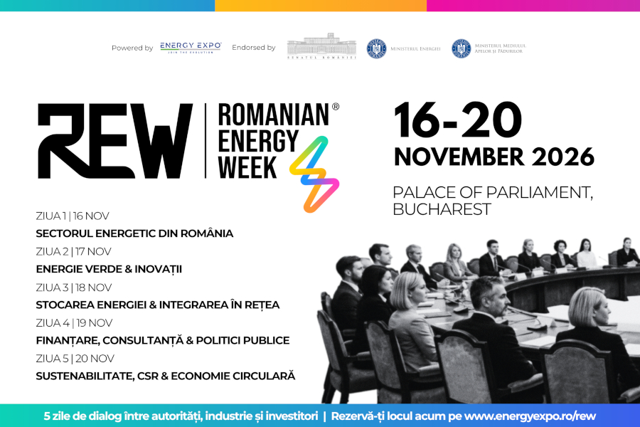 ROMANIAN ENERGY WEEK revine la Palatul Parlamentului, intre 16 si 20 noiembrie 2026 
