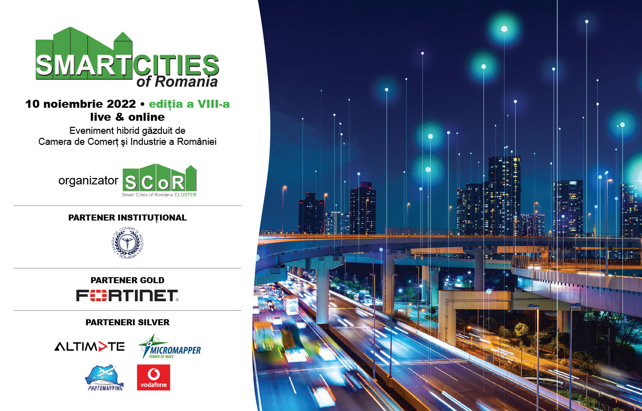 A VIII-a editie a conferintei Smart Cities of Romania - Live si online