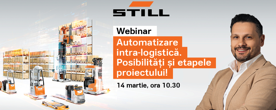 Webinar STILL Automatizare in intralogistica - Posibilitati si etapele proiectului tau!