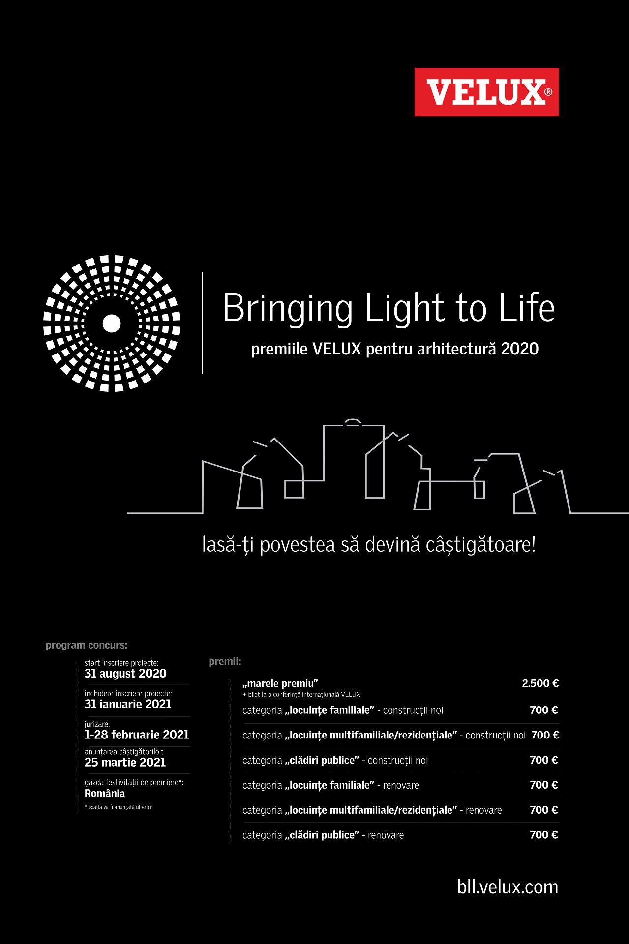 Start inscrierilor la cea de-a saptea editie a Bringing Light to Life Architectural Design Awards