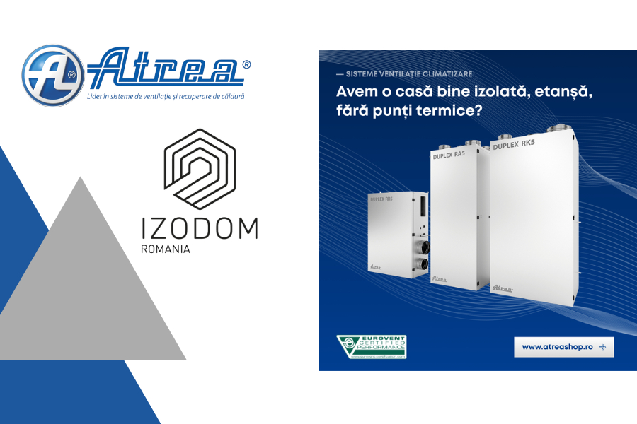 Webinar organizat de ATREA Romania si Izodom Romania dedicat proiectarii si constructiei locuintelor eficiente energetic