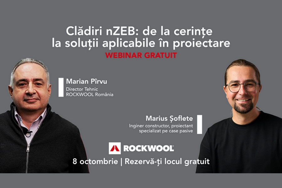 Webinar ROCKWOOL: Cladiri nZEB: de la cerinte la solutii aplicabile in proiectare