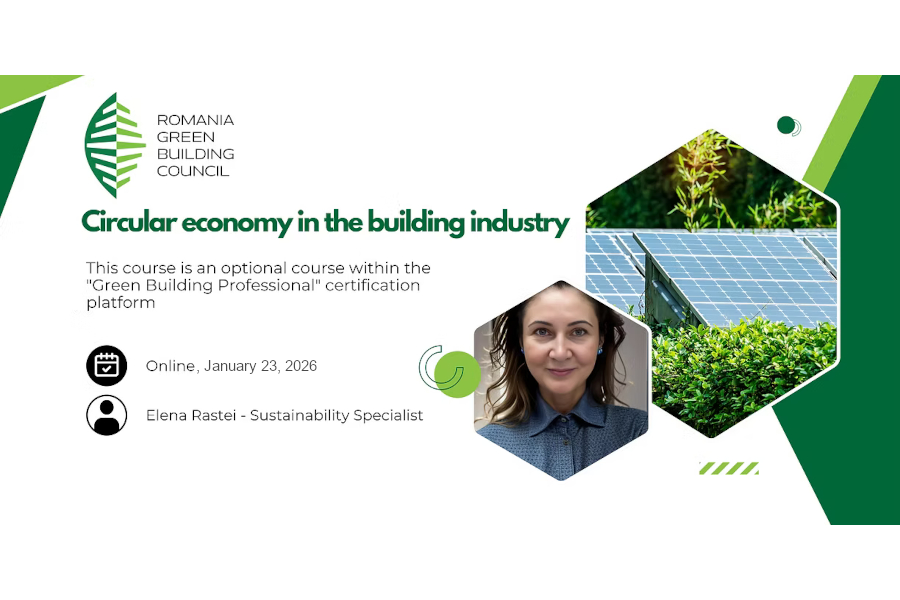 Webinar RoGBC: Economia Circulara in Industria Cladirilor 2026