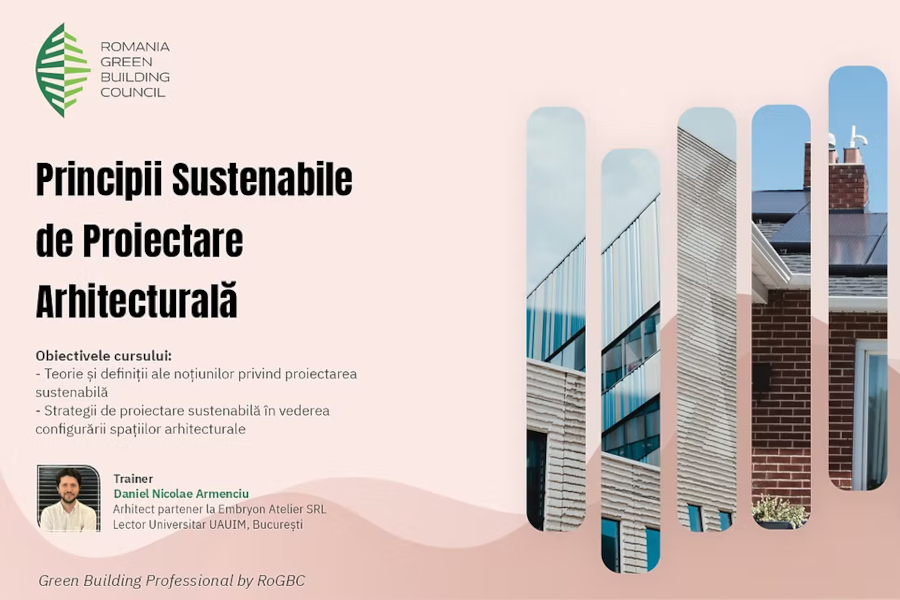 Webinar RoGBC: Principii Sustenabile de Proiectare Arhitecturala 2026