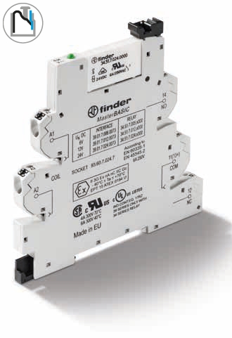 Finder MasterINTERFATA Seria 39.01 - x073 - Interfete modulare cu relee 6 A