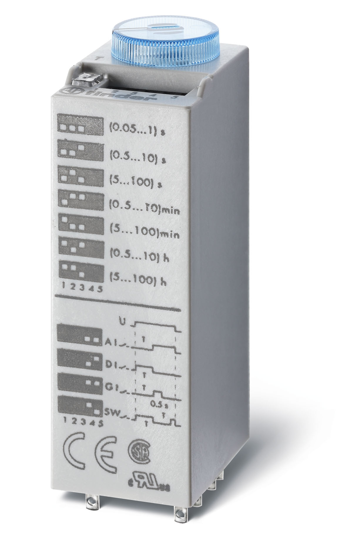 Finder Seria 85  – Relee de timp fisabile miniaturale 7 – 10 A