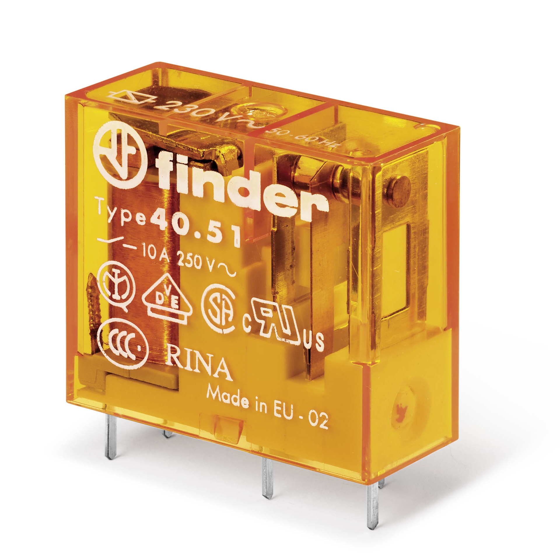 Finder Seria 40 – Relee miniaturizate fisabile 8 – 10 – 12 - 16 A - 4051