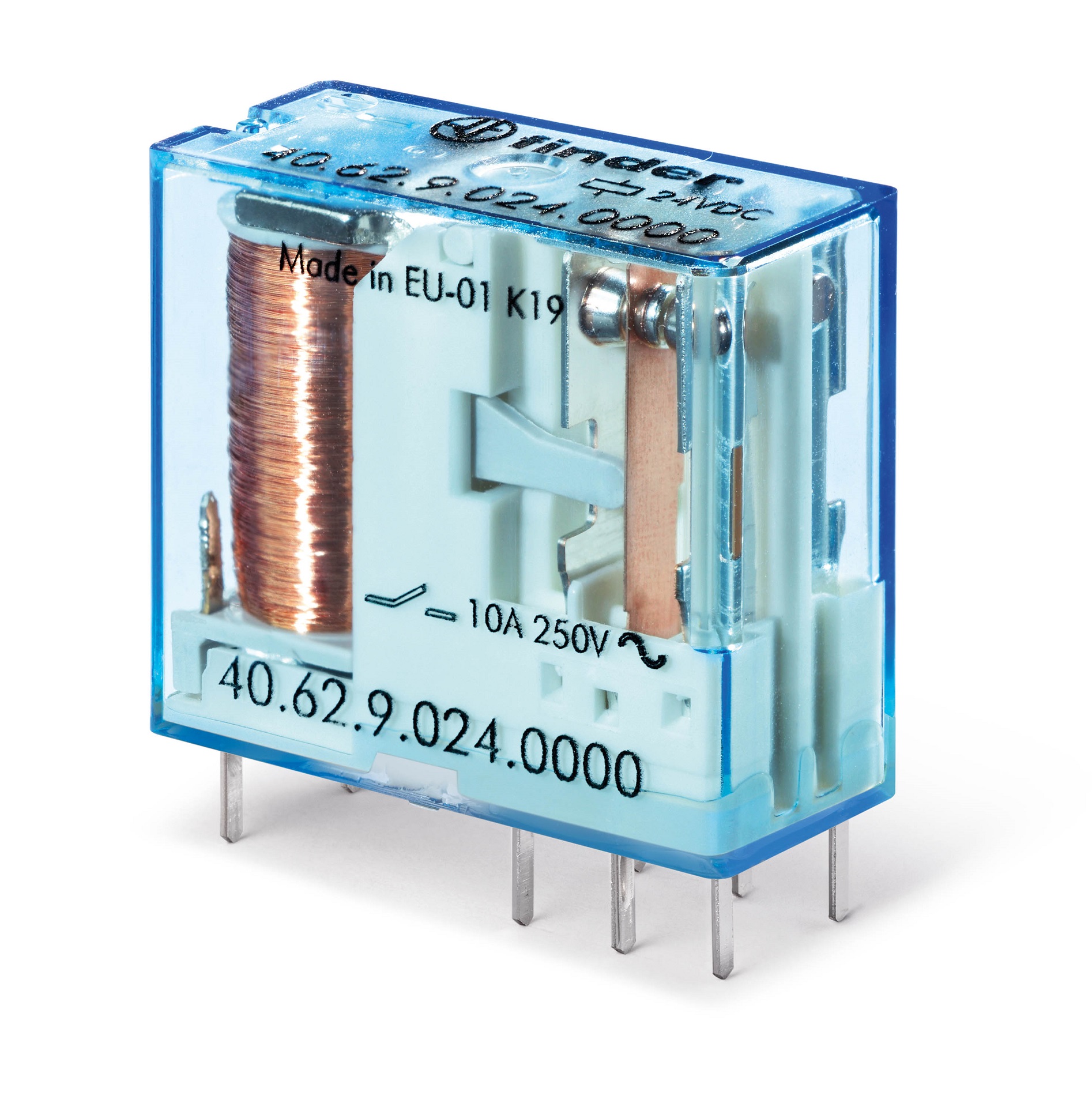 Finder Seria 40 – Relee miniaturizate fisabile 8 – 10 – 12 - 16 A - 4062