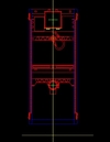 Elemente de instalare Geberit GIS - vedere frontala - detalii CAD