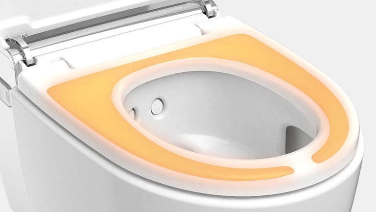 Vas WC cu functie de bideu Geberit AquaClean Mera cu functie de incalzire a capacului de toaleta