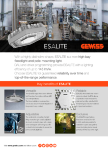 Corpuri de iluminat industriale ESALITE HB - fisa tehnica