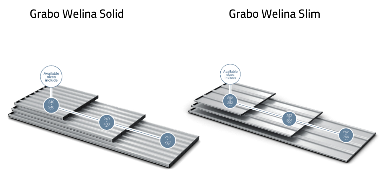 Covoare de intrare GRABO Welina Solid si Slim