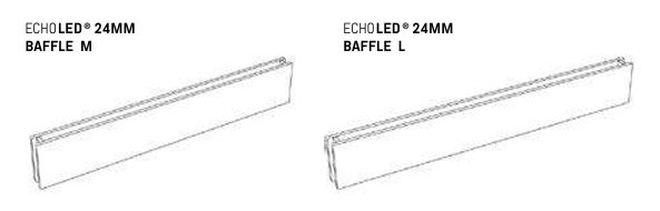Corpuri de iluminat cu absortie acustica EchoJazz - Gama EchoBoard® BAFFLE