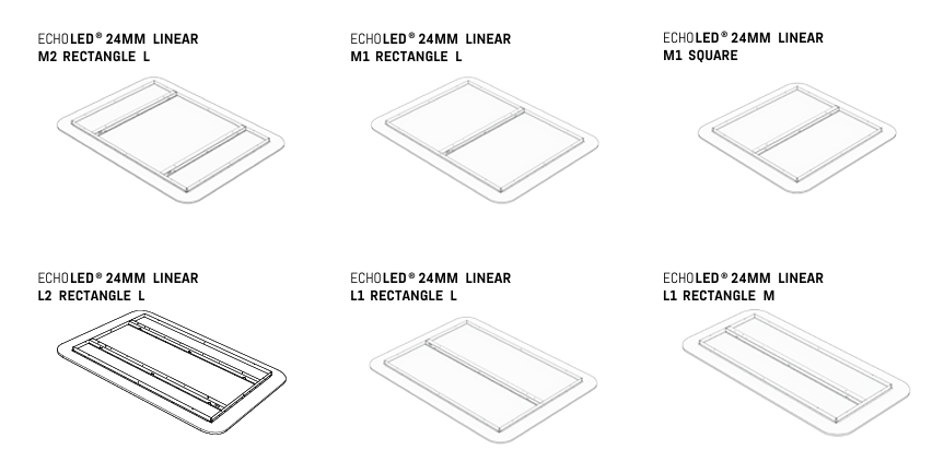 Corpuri de iluminat cu absortie acustica EchoJazz - Gama EchoLED® LINEAR