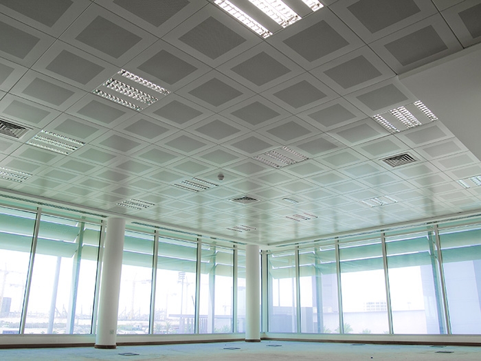 Plafoane metalice de tip casetat cu structura ascunsa PSN Prometal