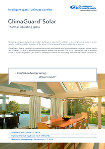 Sticla termoizolanta ClimaGuard® Solar - prezentare generala