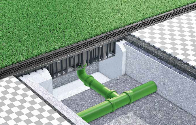 Rigola de dreanj cu substrat filtrant Drainfix Clean