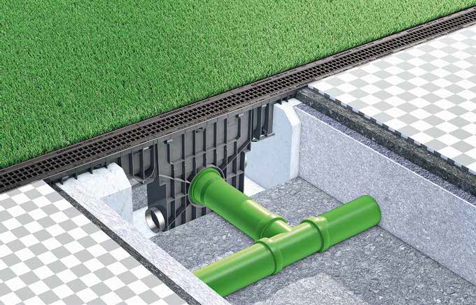 Rigola de dreanj cu substrat filtrant Drainfix Clean