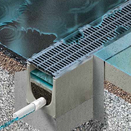 Rigola de dreanj cu substrat filtrant Drainfix Clean