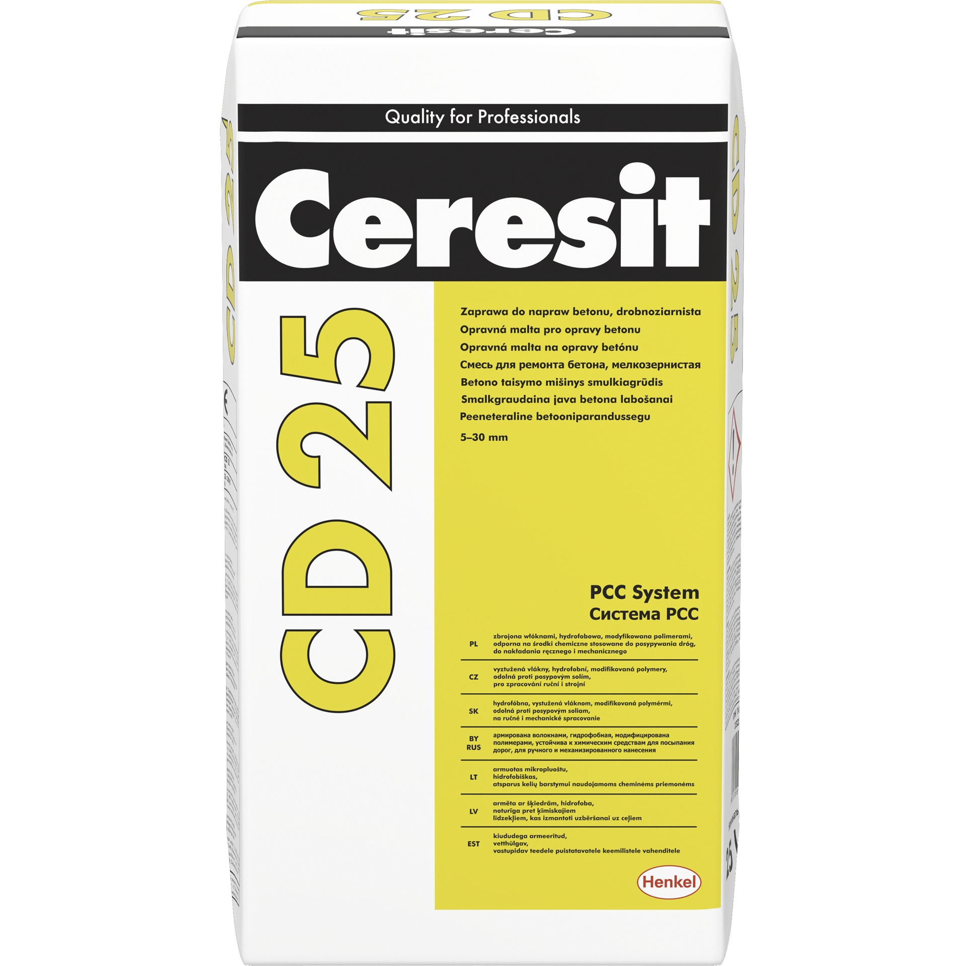 Ceresit CD 25 - Mortar fin de reparatie a betonului pentru grosimi de la 5 la 30 mm