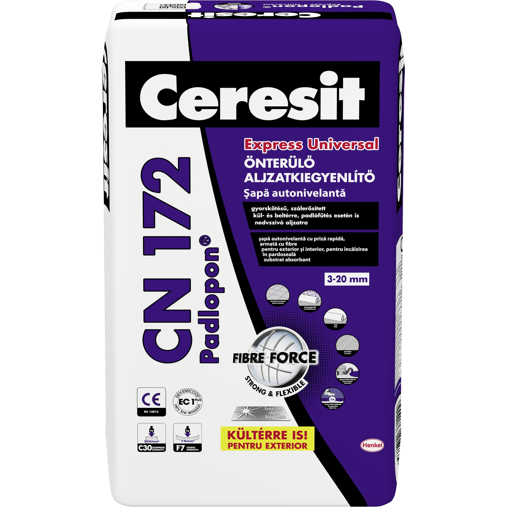 Ceresit CN 172 Padlopon - Sapa autonivelanta pentru exterior