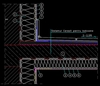 Imbinarea cu placa balconului - detalii CAD