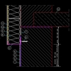 Marginea inferioara a sistemului de termoizolatie - detalii CAD