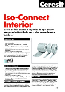 Ceresit Iso-Connect Interior - Sistem de folii pentru interior - fisa tehnica