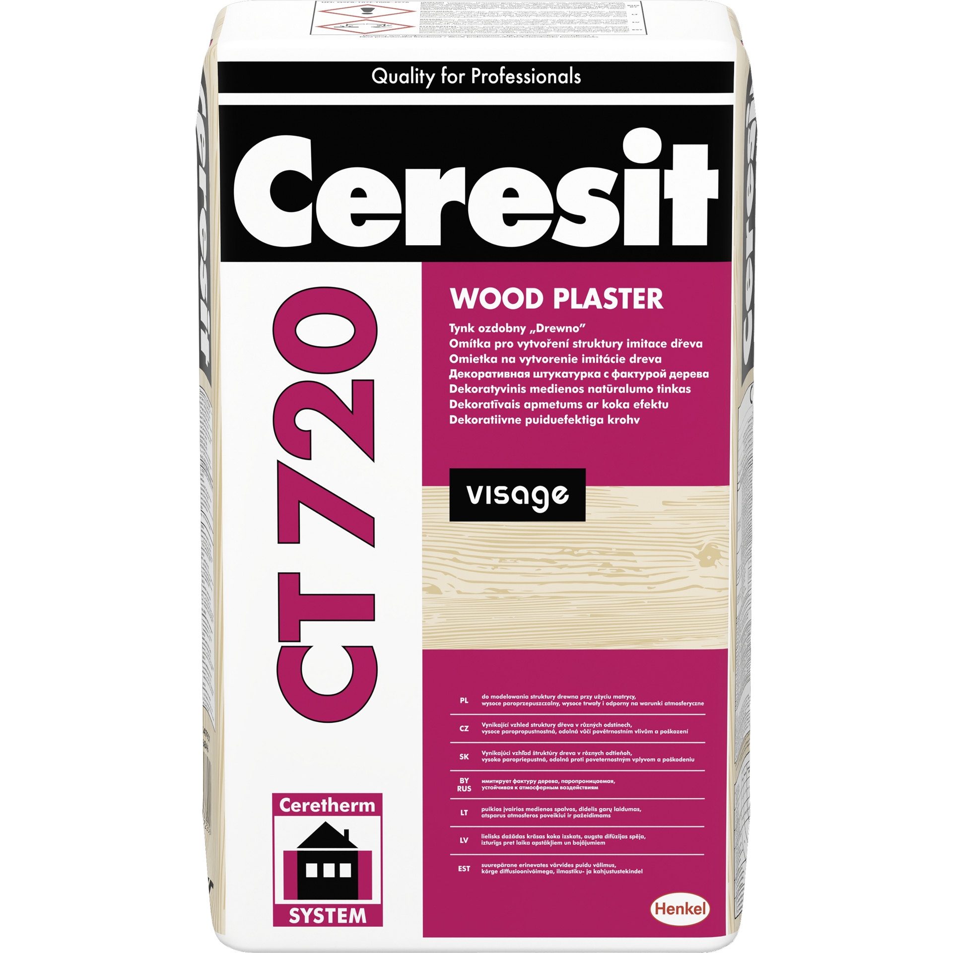 Ceresit CT 720 Visage - Tencuiala cu aspect de lemn