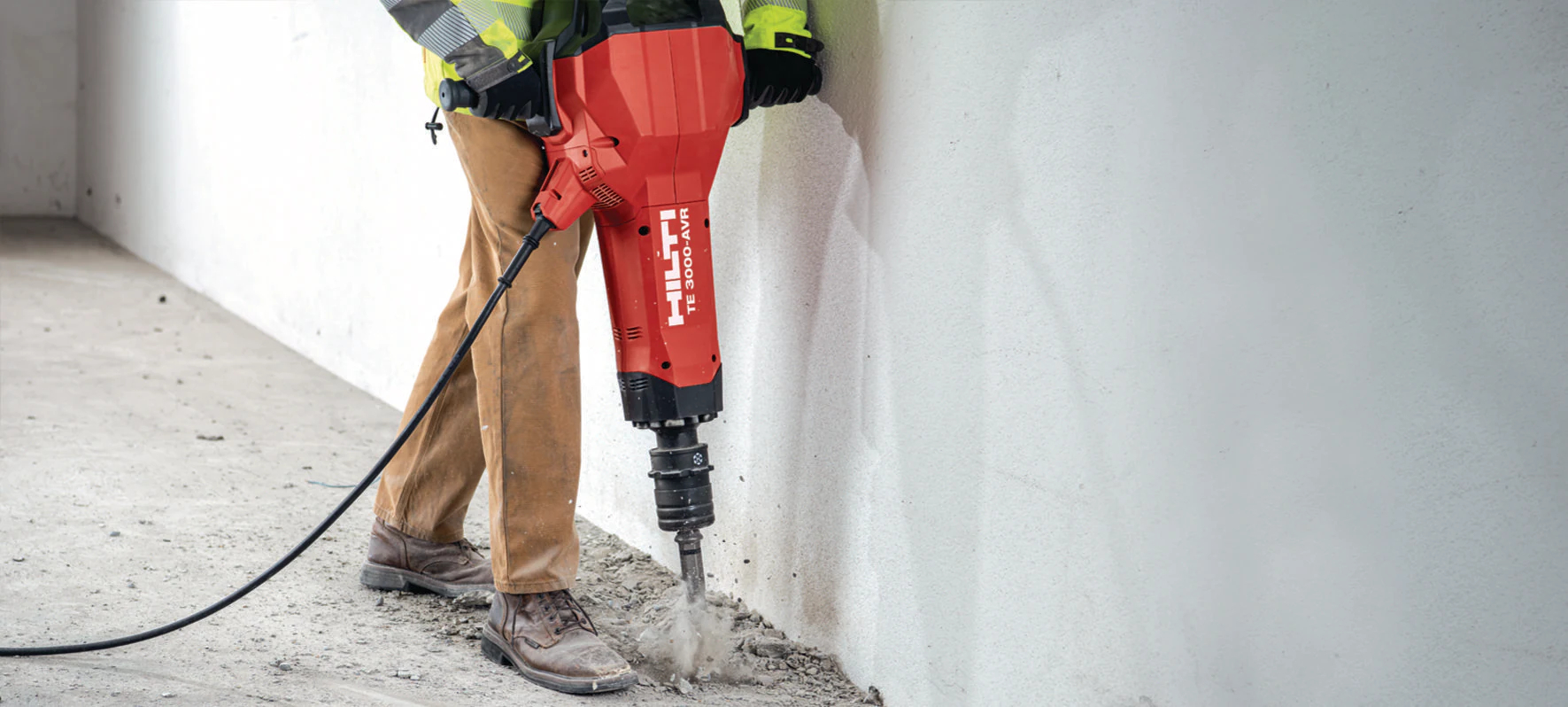 Ciocan pneumatic electric Hilti TE 3000-AVR pentru sarcini mari