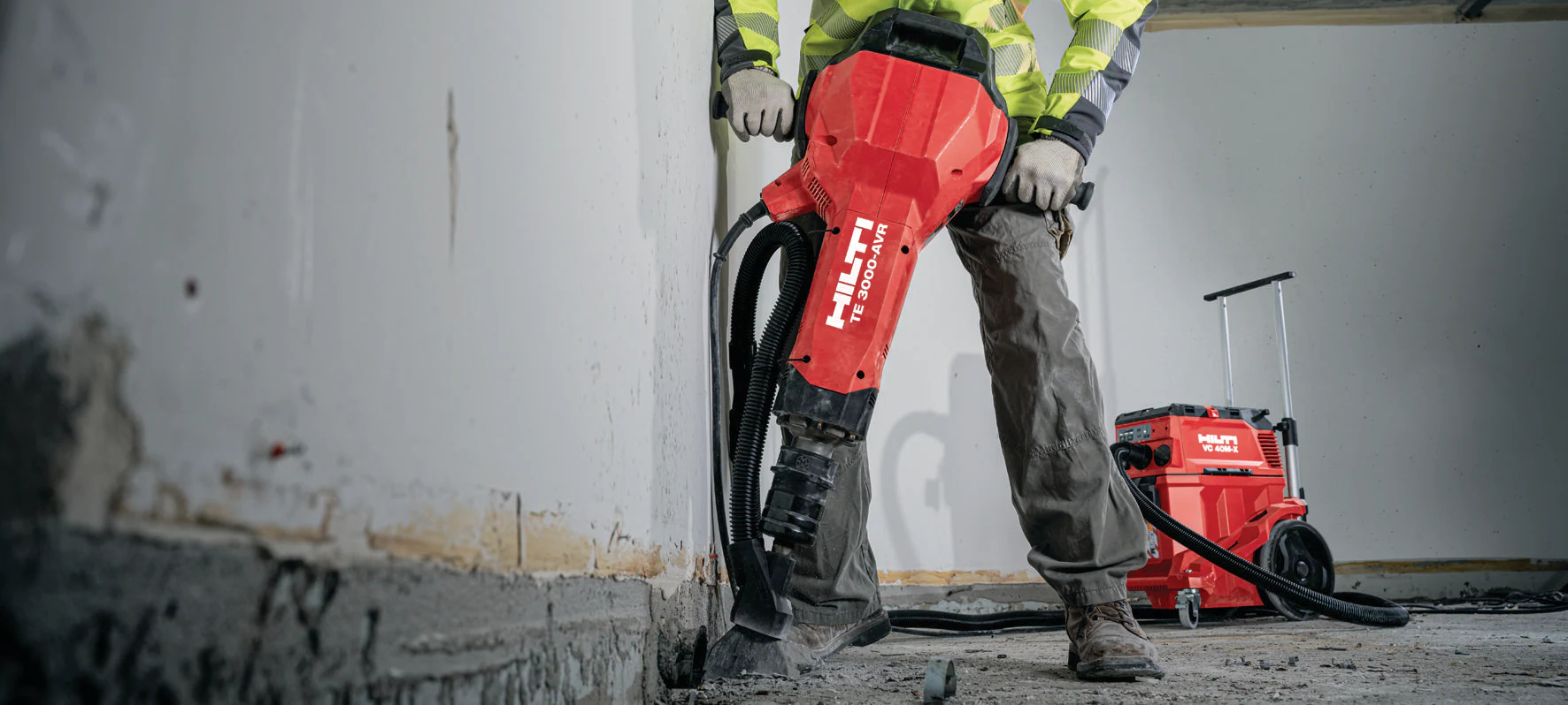 Ciocan pneumatic electric Hilti TE 3000-AVR pentru sarcini mari