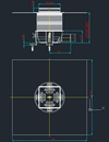 Sifonul pentru dus HL540 Primus Drain - detalii CAD