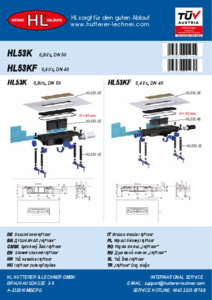 Rigola de dus HL53 InFloor - instructiuni de montaj
